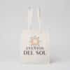 Bolsa ecológica de manta grande de 50x55 cm en algodón natural, ideal para personalización, eventos y promocionales sostenibles.