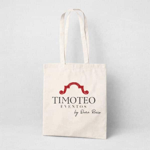 Bolsa ecológica de manta mediana de 35x40 cm en algodón natural, ideal para personalización, eventos y promocionales sostenibles.
