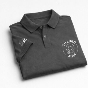 Camisa tipo polo personalizada en tela doble piqué de 240 g/m², ideal para uniformes empresariales, promociones y uso corporativo.