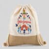 Gymbag de manta y yute ecológica personalizada