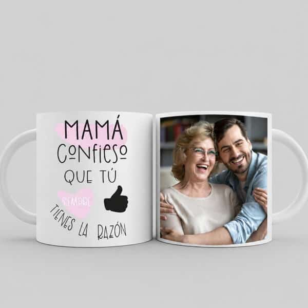Dúo de tazas blancas personalizadas de 11 oz, ideales para personalizar con fotos, nombres, frases o ilustraciones.