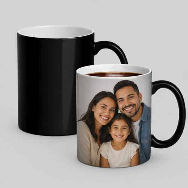 Dúo de tazas mágicas personalizadas