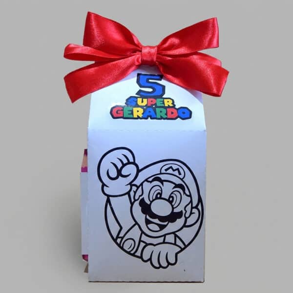 MiniArt Box personalizada con 6 mini colores no tóxicos, ideal para decorar, pintar y estimular la creatividad en celebraciones o eventos.