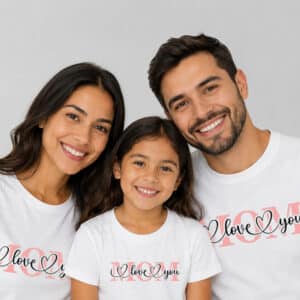 Promoción de 3 camisetas de algodón personalizadas, ideales para regalos, uso diario, eventos y promoción de marca.