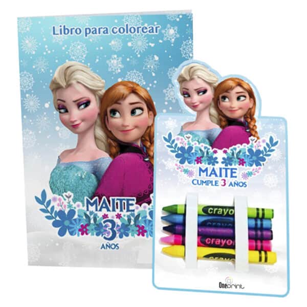 Set Coloreable Librito + Crayones