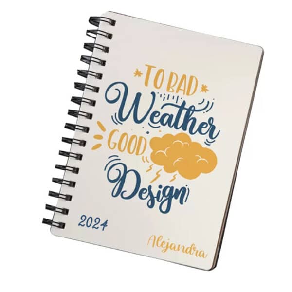 Cuaderno personalizado 1/2 carta