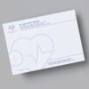 Recetarios media carta personalizados 4 Recetarios media carta personalizados en papel bond, con 50 hojas engomadas e impresión full color a una cara, ideales para clínicas y consultorios.